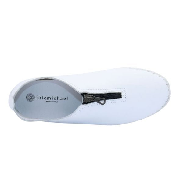 Eric Michael Marlo Leather Zipper Slip-On Sneaker