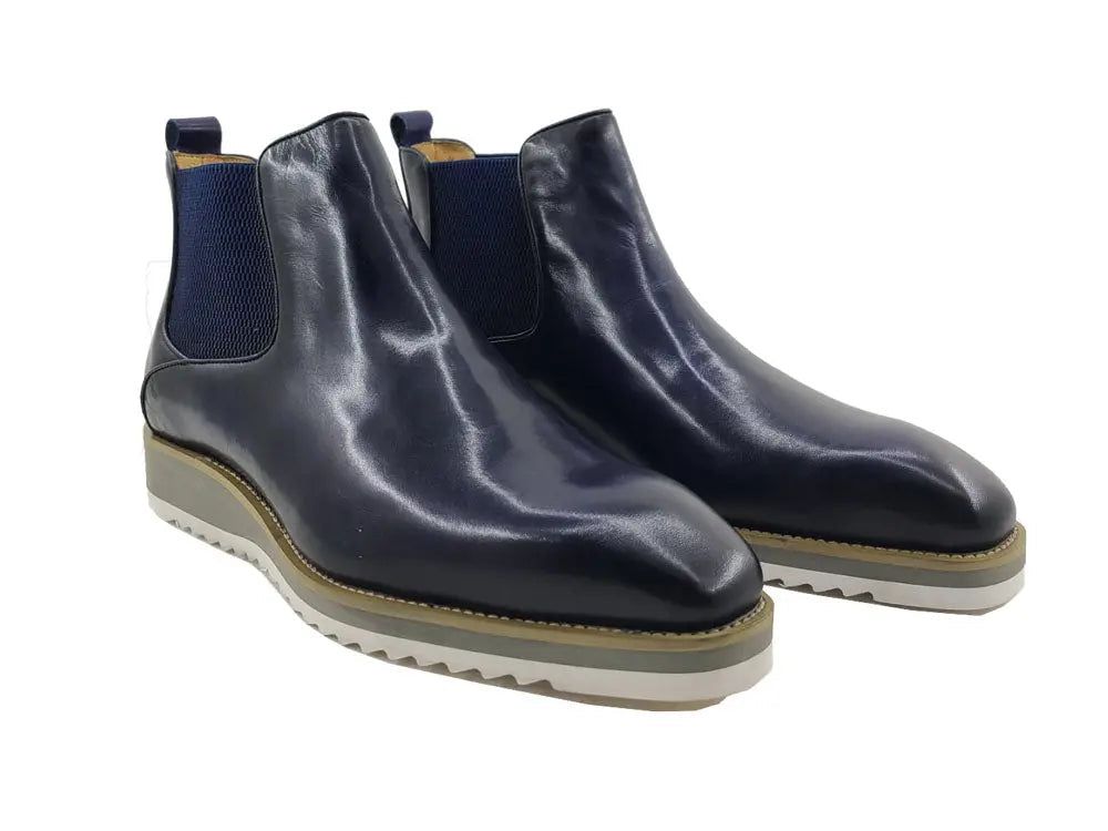 Carrucci Shoes Patina Chelsea Men's Calfskin Leather KB515 15 view 8