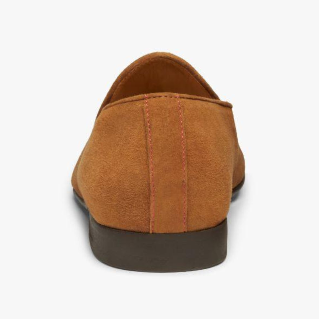 Del Toro Shoes Men's Cognac Suede Milano Loafer