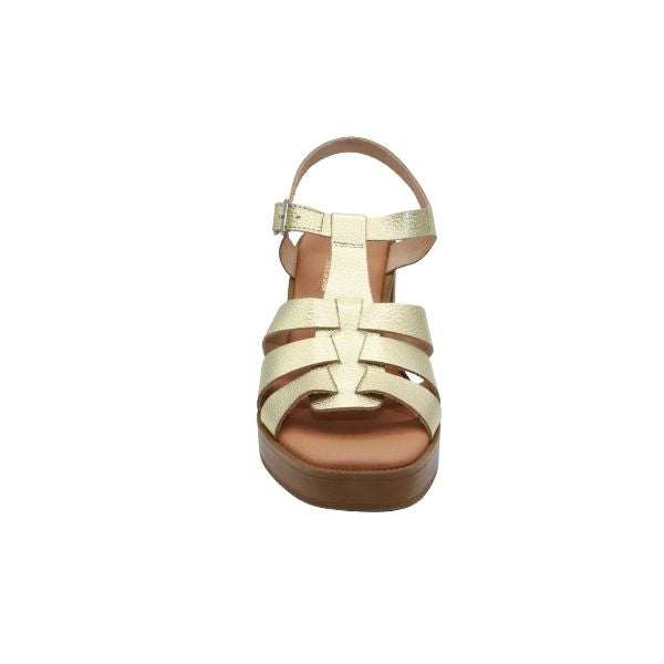 Eric Michael Misha Leather Block Heel Sandal