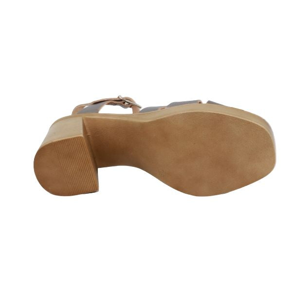 Eric Michael Misha Leather Block Heel Sandal