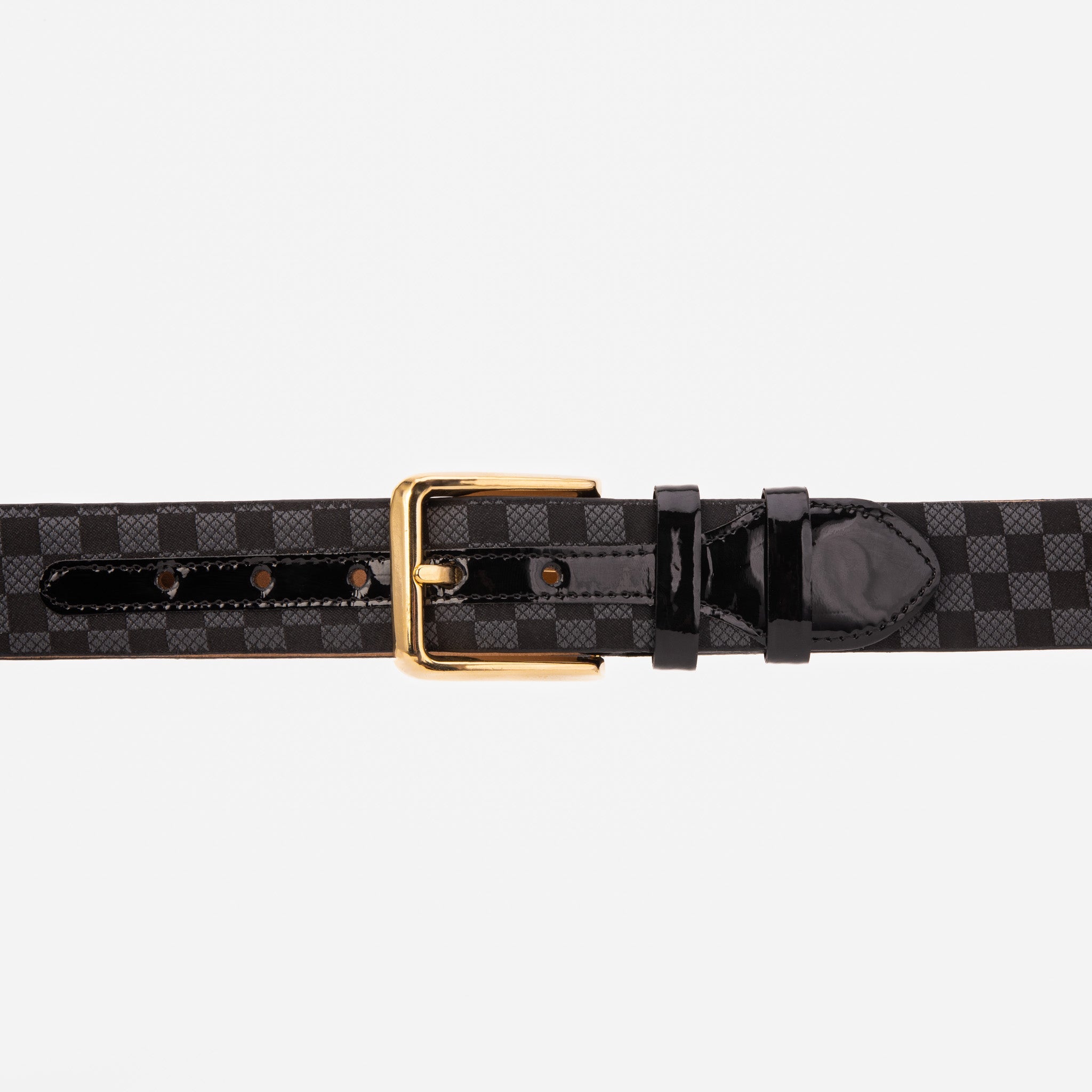 The Monte Carlo Black Leather Belt