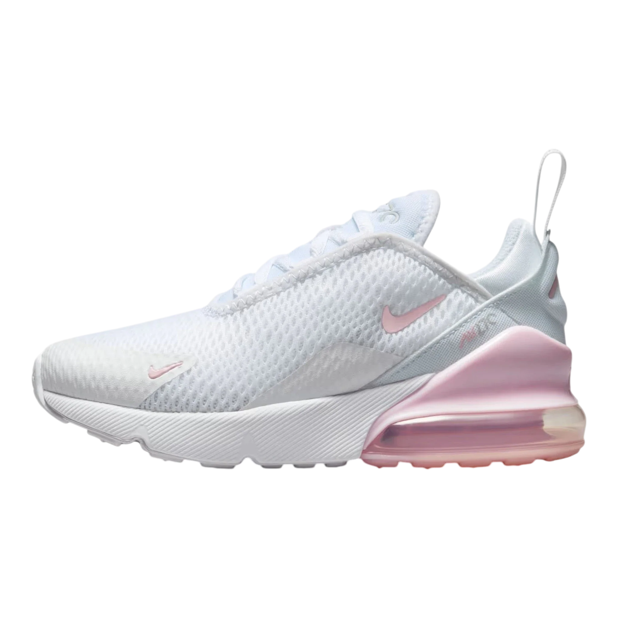 Nike Air Max 270 Little Kids' (PS) Sneakers — White/Pink Foam Low-Top
