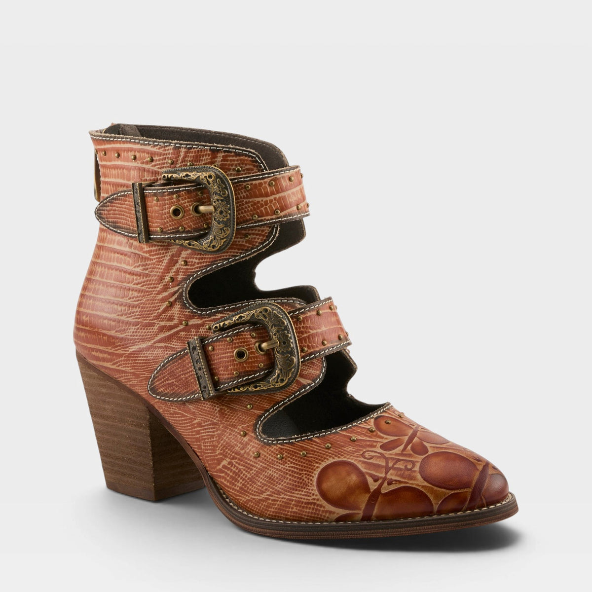 L'Artiste Notched-Nature Boots — product view 3