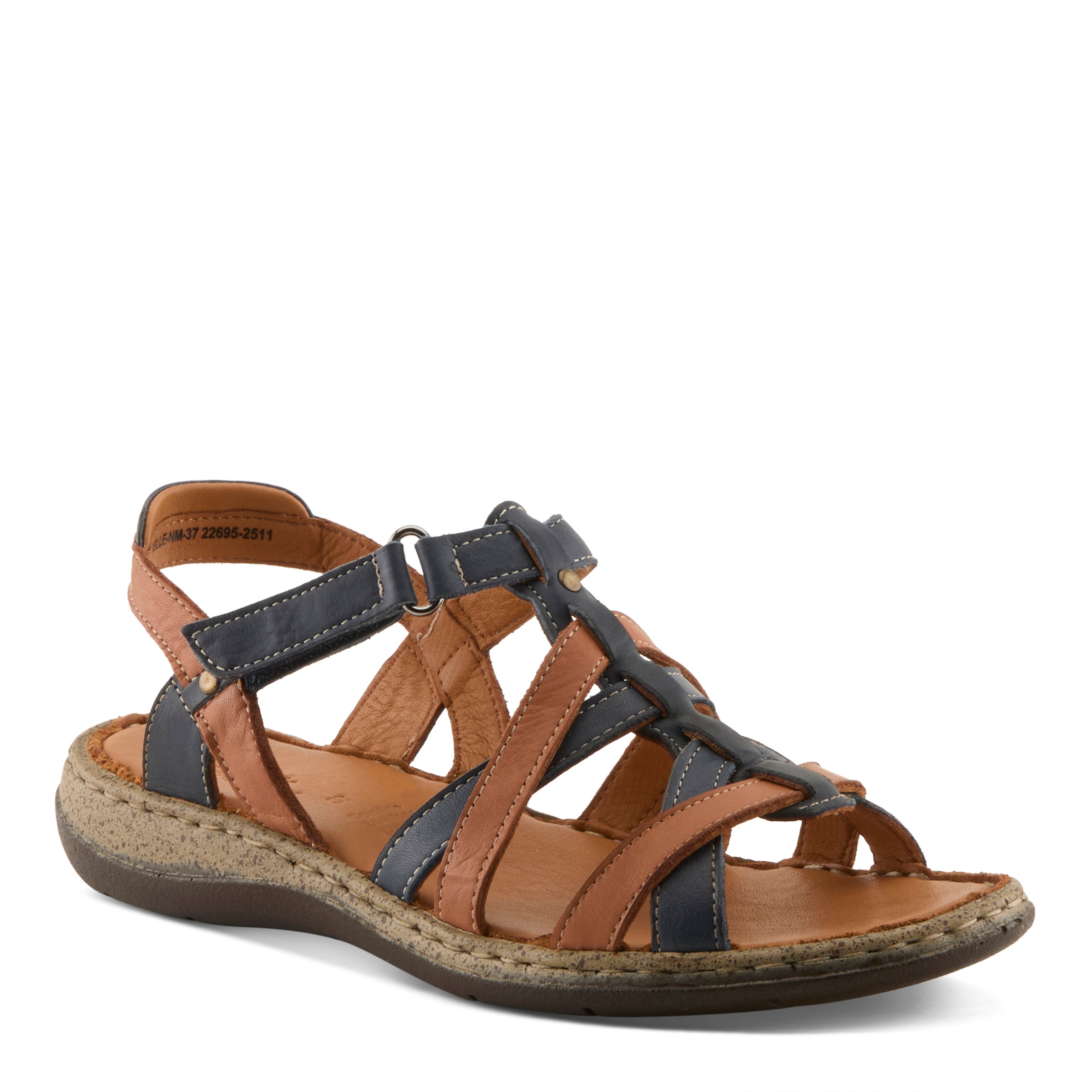 Spring Step SPRING STEP NYXELLE SANDALS sandal in navy multi with comfortable everyday design