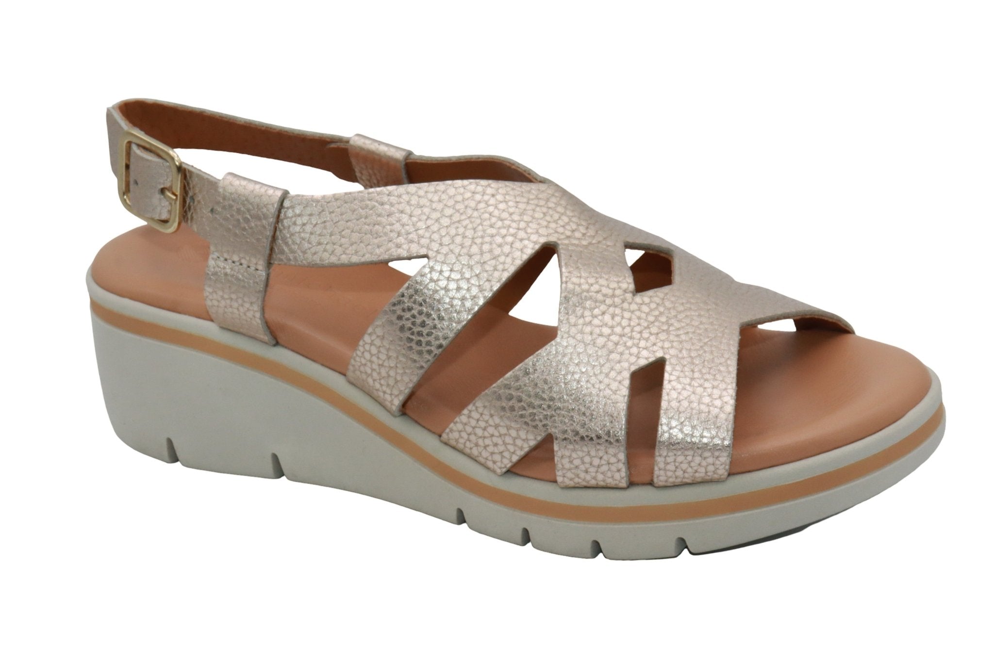 Eric Michael Naomi Women’s Metallic Sandal