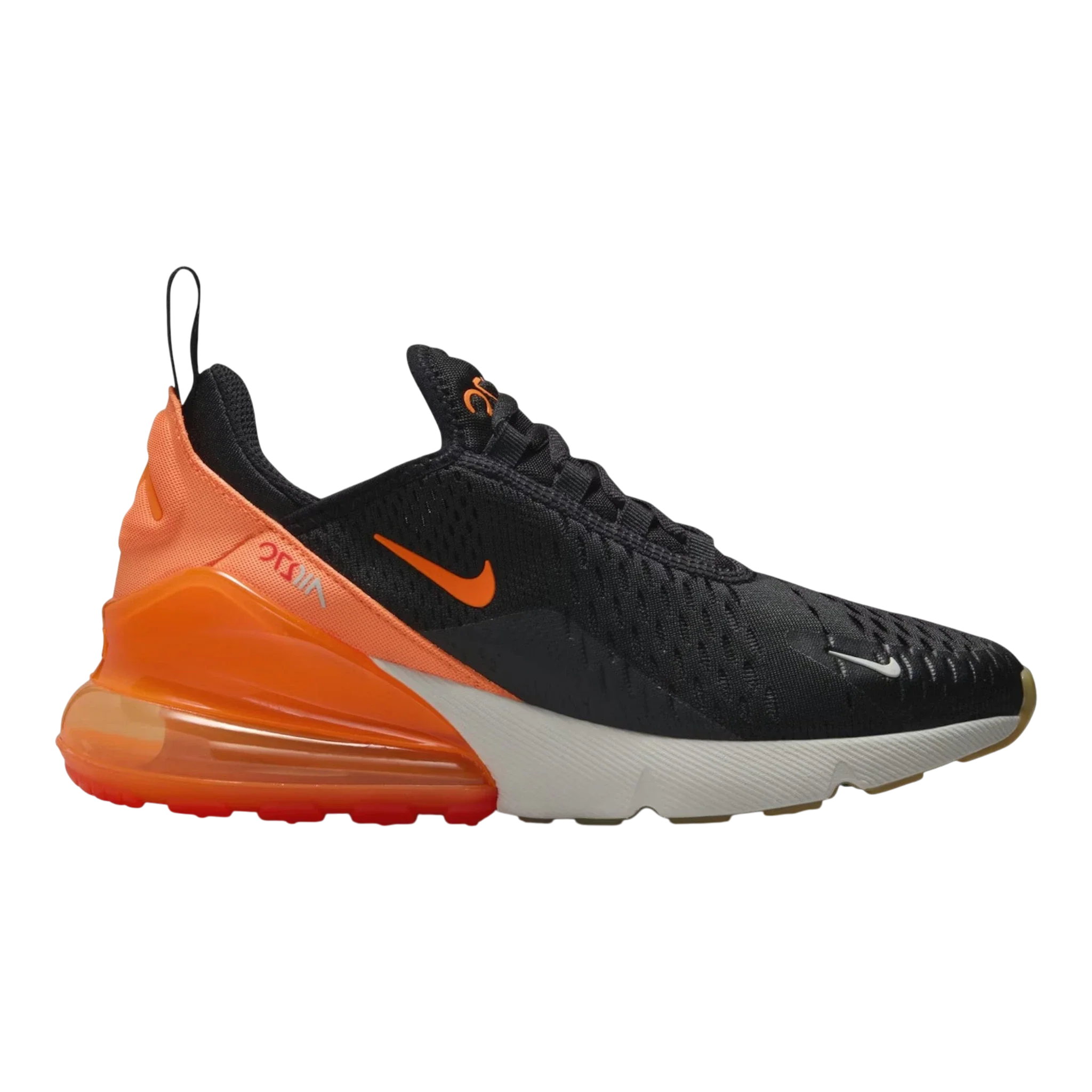 Nike Air Max 270 Big Kids' (GS) Sneakers — Black/Bright Crimson Low-Top