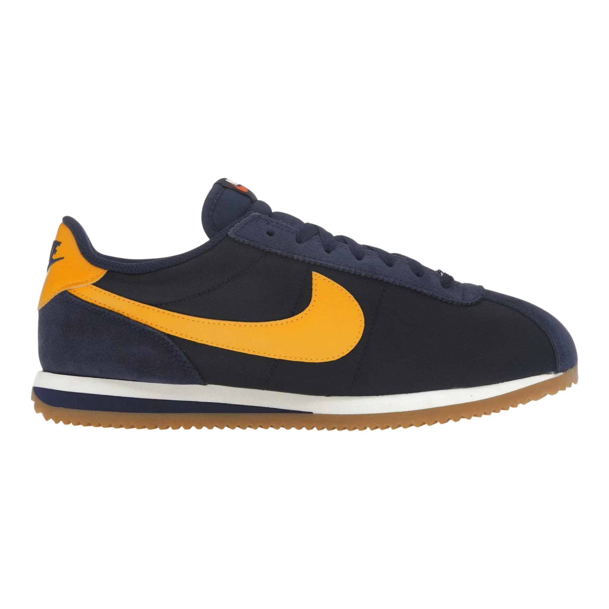Nike Cortez Textile Women's Sneakers — Midnight Navy/University Gold Low-Top