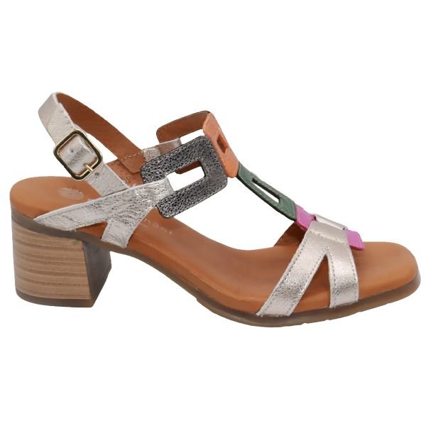 La Plume Shoes Eric Michael Nolita Leather Block Heel Sandal – product view 16