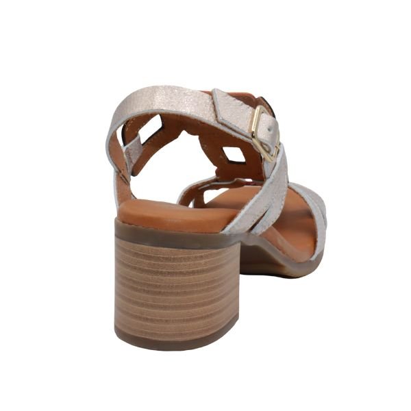 La Plume Shoes Eric Michael Nolita Leather Block Heel Sandal – product view 18
