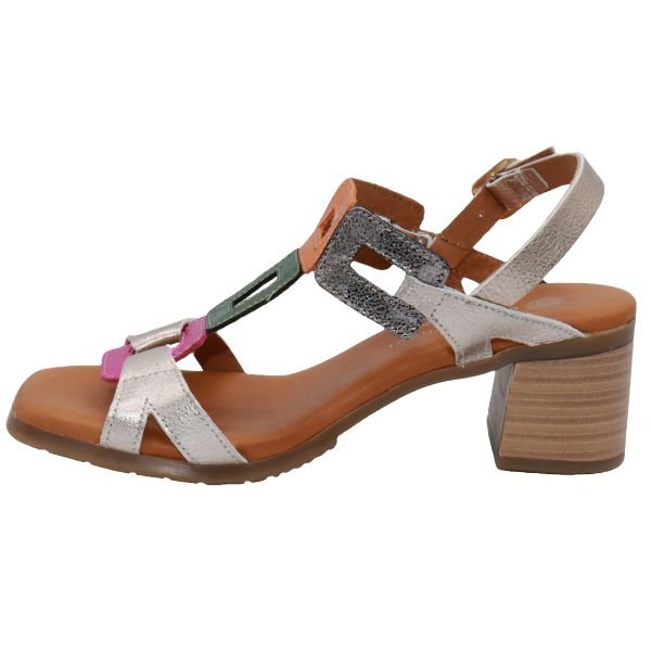La Plume Shoes Eric Michael Nolita Leather Block Heel Sandal – product view 19