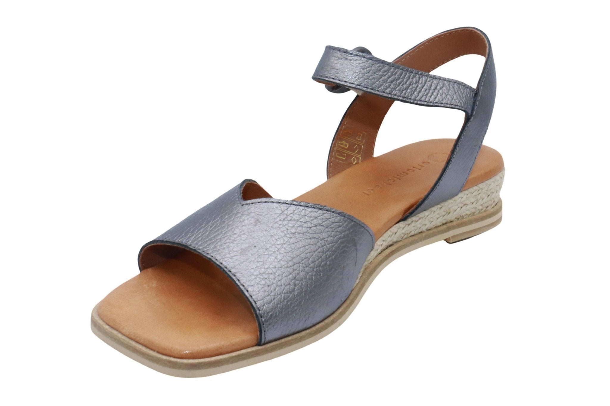 Eric Michael Noriko Women’s Square Toe Wedge Sandal