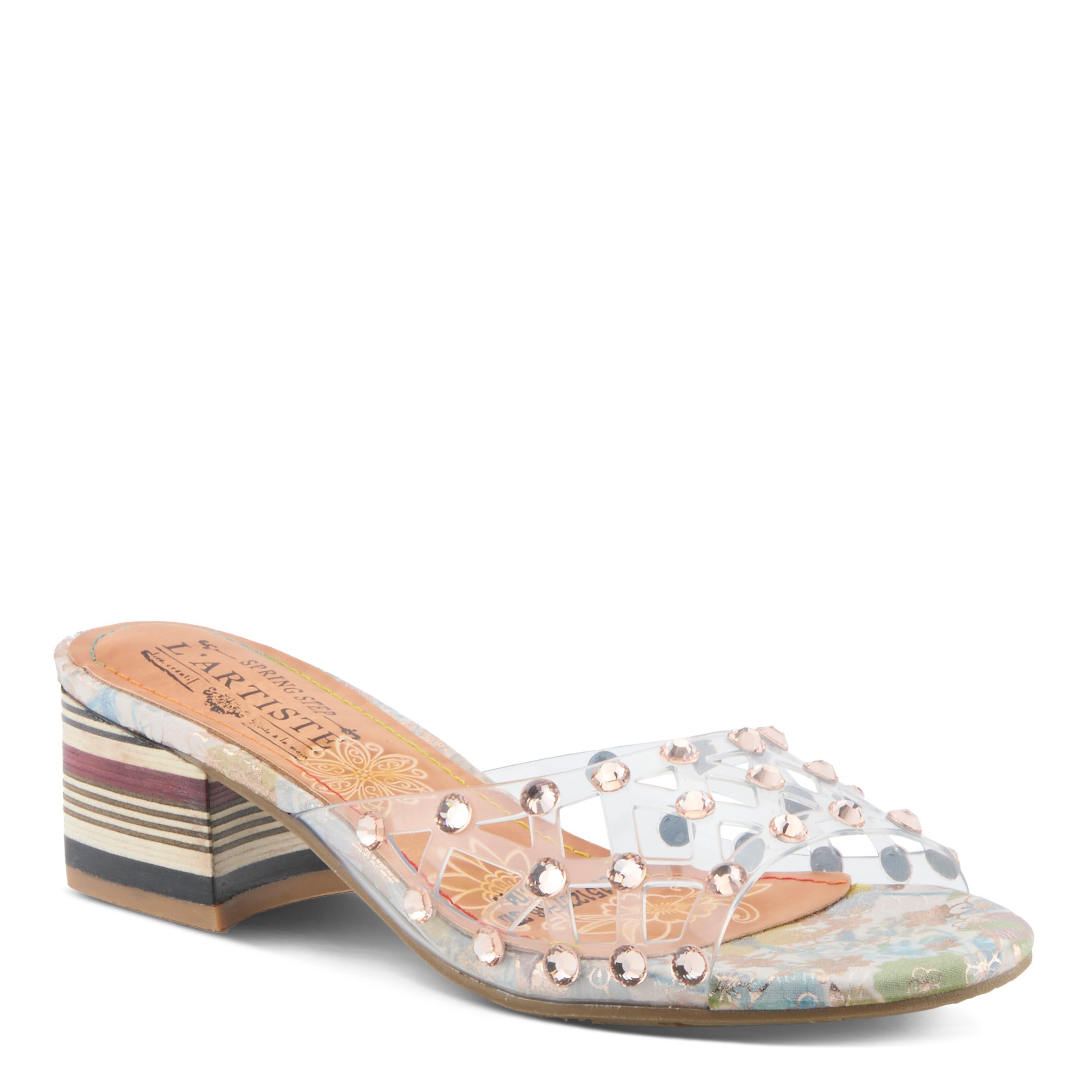 L'Artiste L'ARTISTE ONTHEROX SANDALS sandal in camel multi with handcrafted leather design