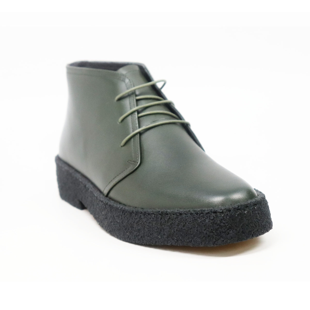 British Walkers Playboy Original Men's High Top Black Leather Shoes with Gummy Soles view 36