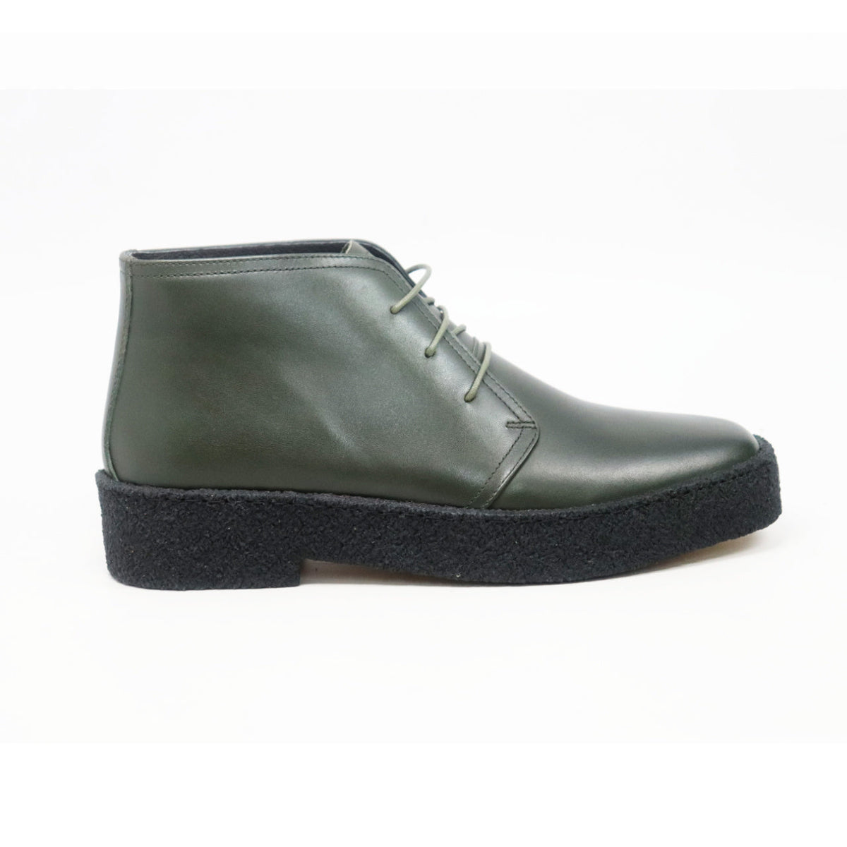 British Walkers Original Men's High Top Black Leather Shoes with Gummy Soles view 38