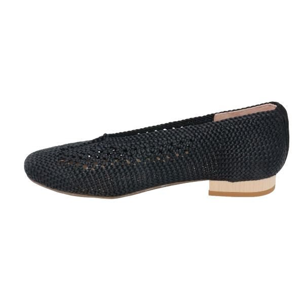 Eric Michael Olivia Woven Raffia Flat