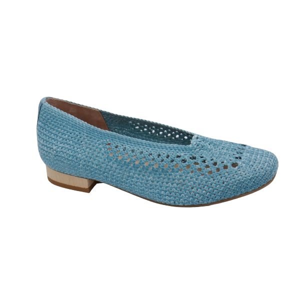 Eric Michael Olivia Woven Raffia Flat