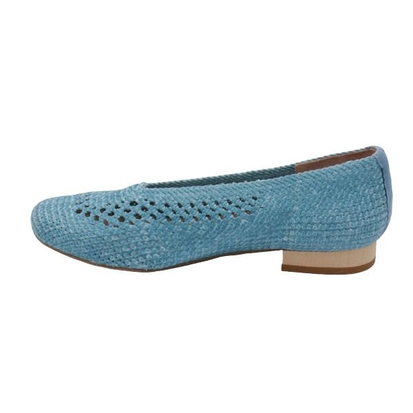 Eric Michael Olivia Woven Raffia Flat