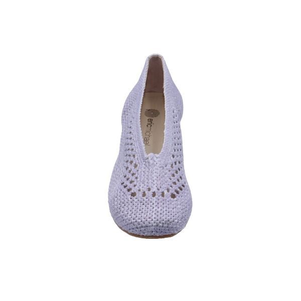 Eric Michael Olivia Woven Raffia Flat