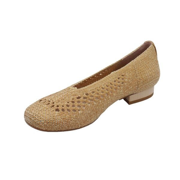 Eric Michael Olivia Woven Raffia Flat