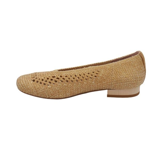 Eric Michael Olivia Woven Raffia Flat