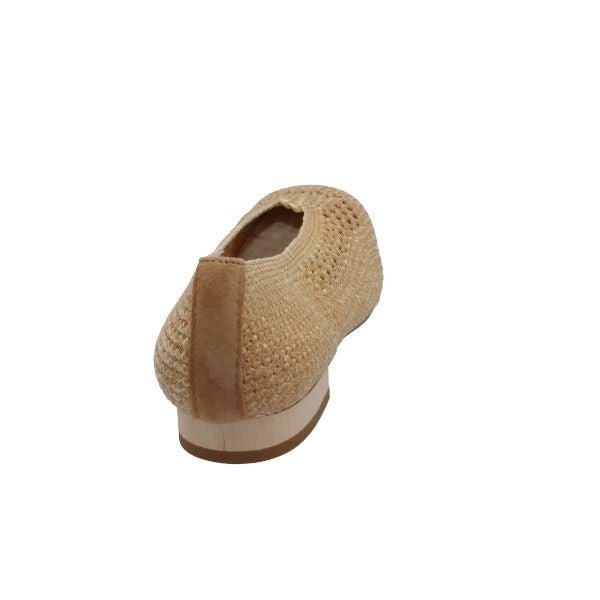 Eric Michael Olivia Woven Raffia Flat