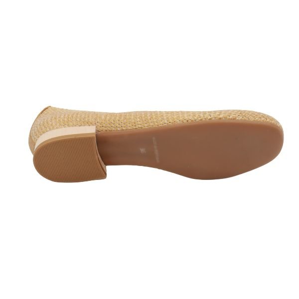Eric Michael Olivia Woven Raffia Flat