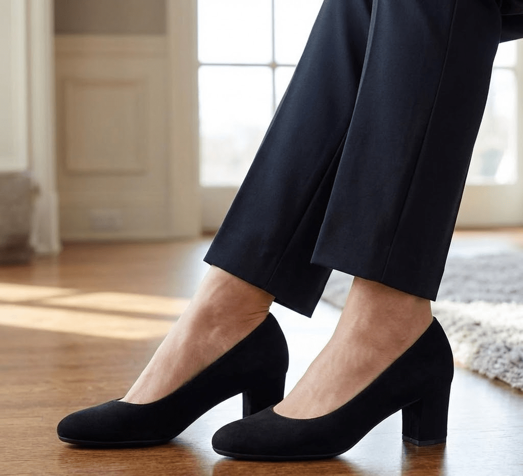 Eric Michael Abby Women’s Suede Slip-On Heel