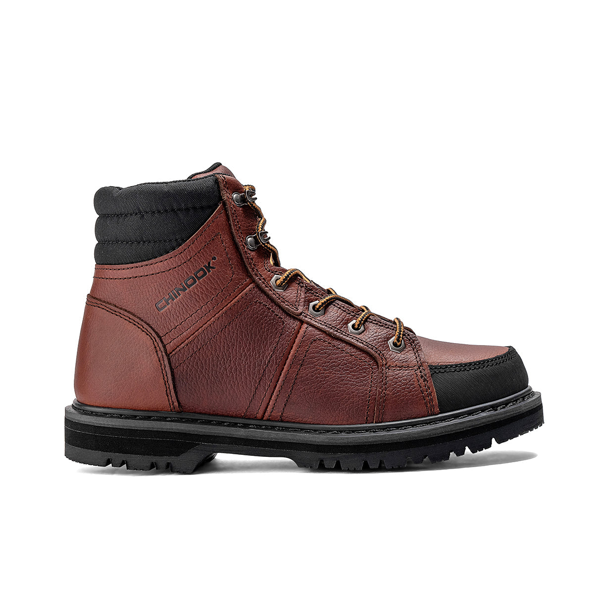 Contractor 6" Soft Toe Leather Work Boot – Brown – product view 6