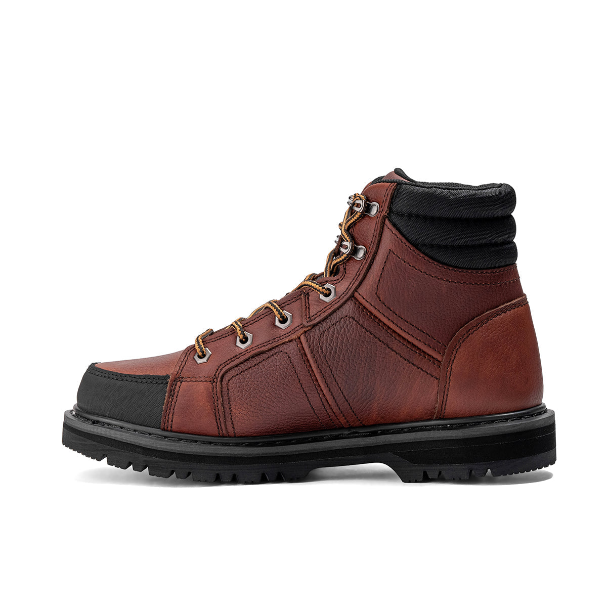 Contractor 6" Soft Toe Leather Work Boot – Brown – product view 2