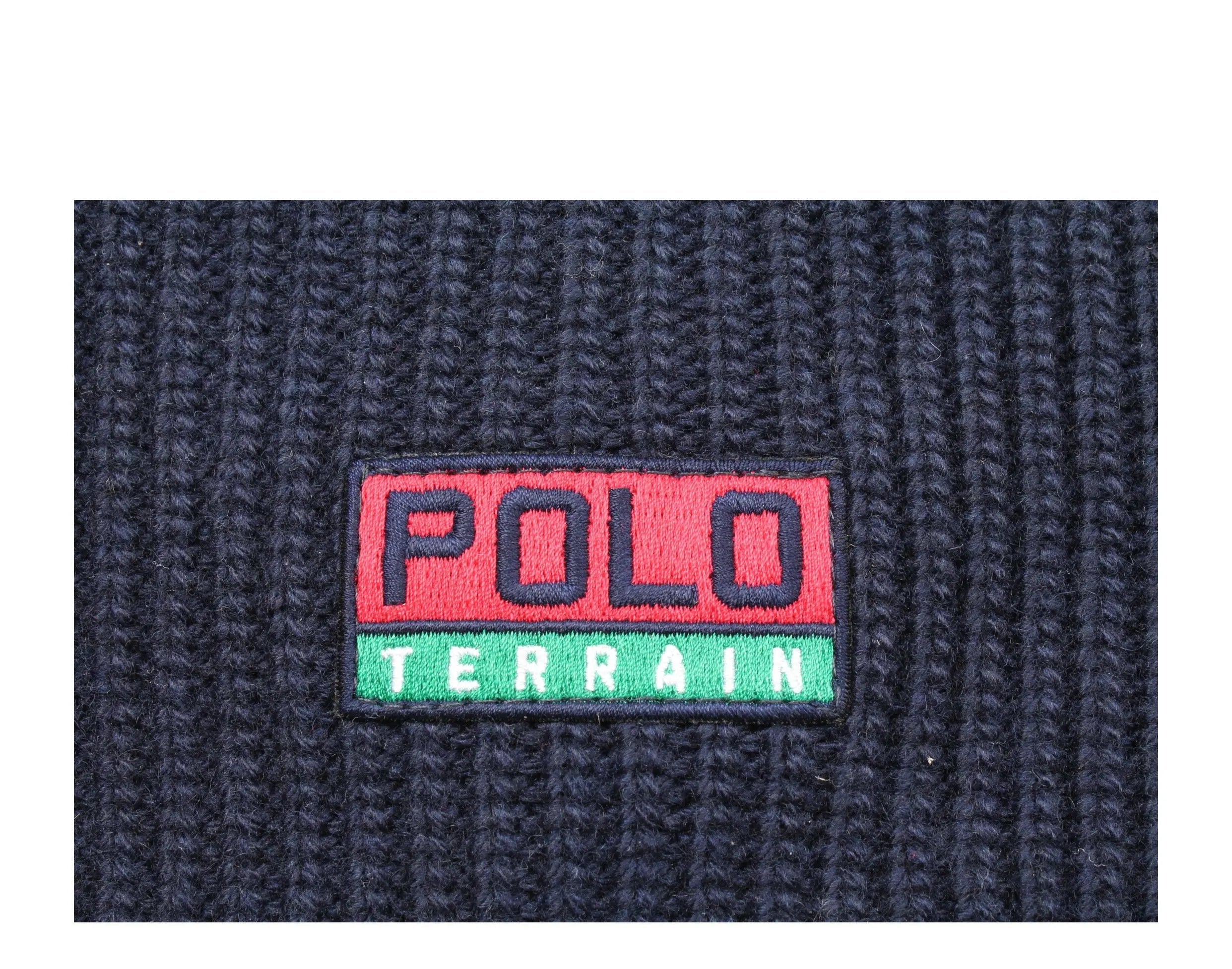 Polo Ralph Lauren Terrain Knit Cuffed Beanie Hat Navy