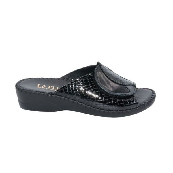 Paola Adjustable Leather Slide