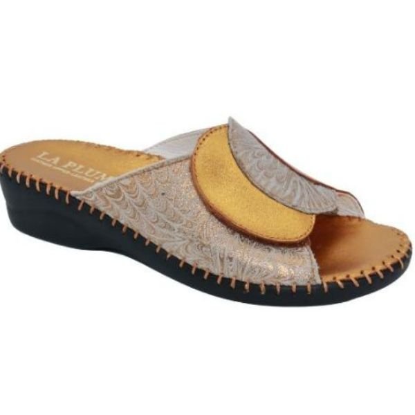Paola Adjustable Leather Slide