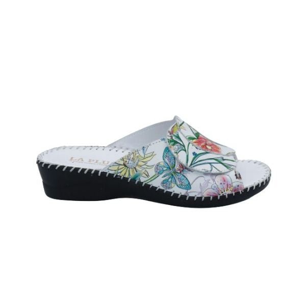 Paola Adjustable Leather Slide