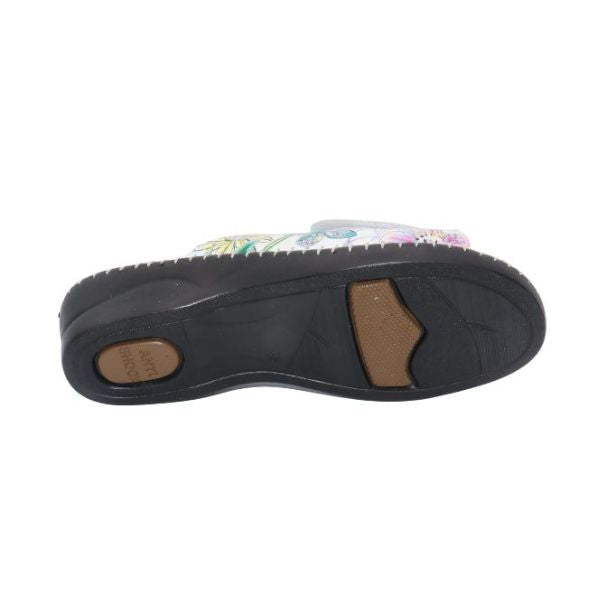 Paola Adjustable Leather Slide