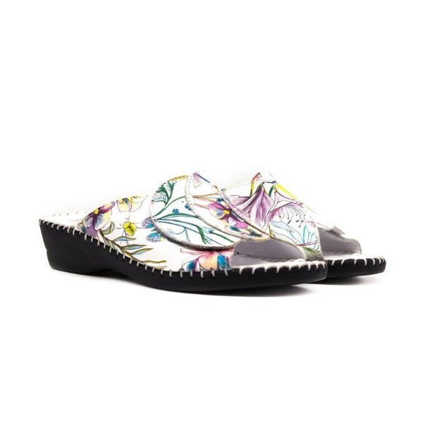 Paola Adjustable Leather Slide