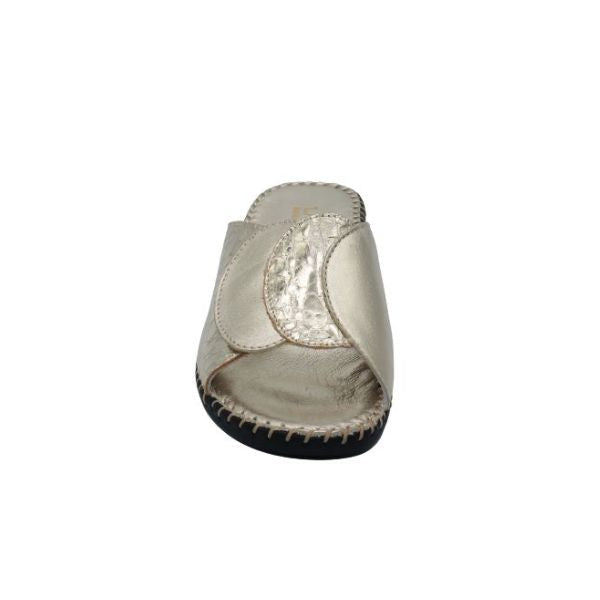 Paola Adjustable Leather Slide