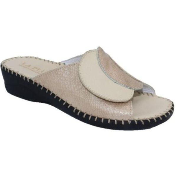 Paola Adjustable Leather Slide