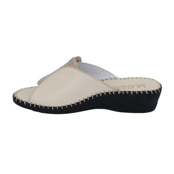 Paola Adjustable Leather Slide