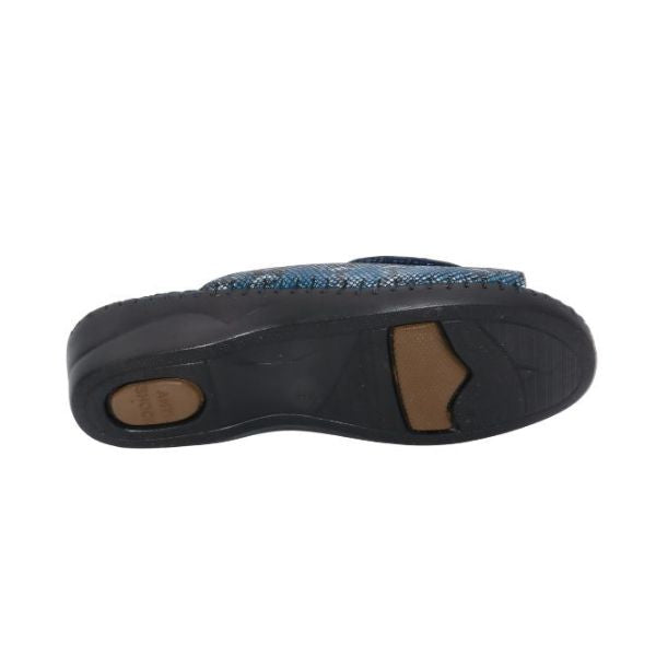 Paola Adjustable Leather Slide