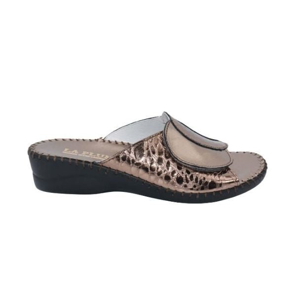 Paola Adjustable Leather Slide