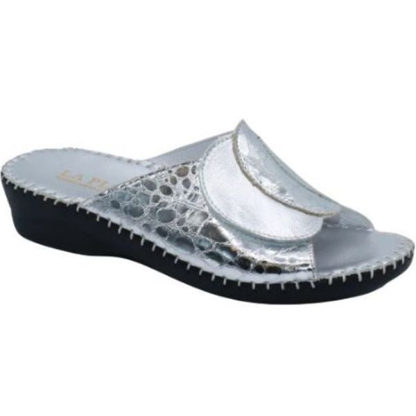 Paola Adjustable Leather Slide