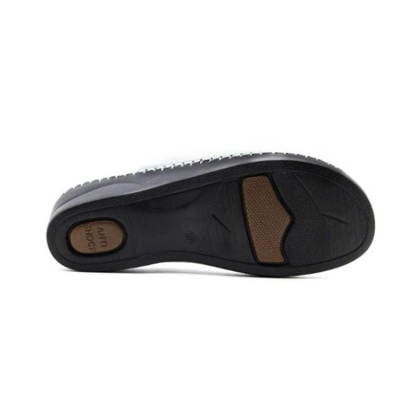 Paola Adjustable Leather Slide