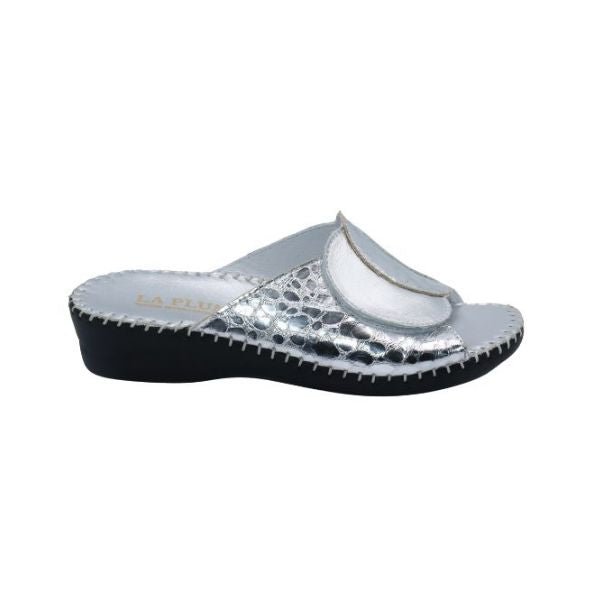 Paola Adjustable Leather Slide