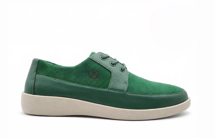 Green Johnny Famous Bally Style Park West men's low-top sneakers