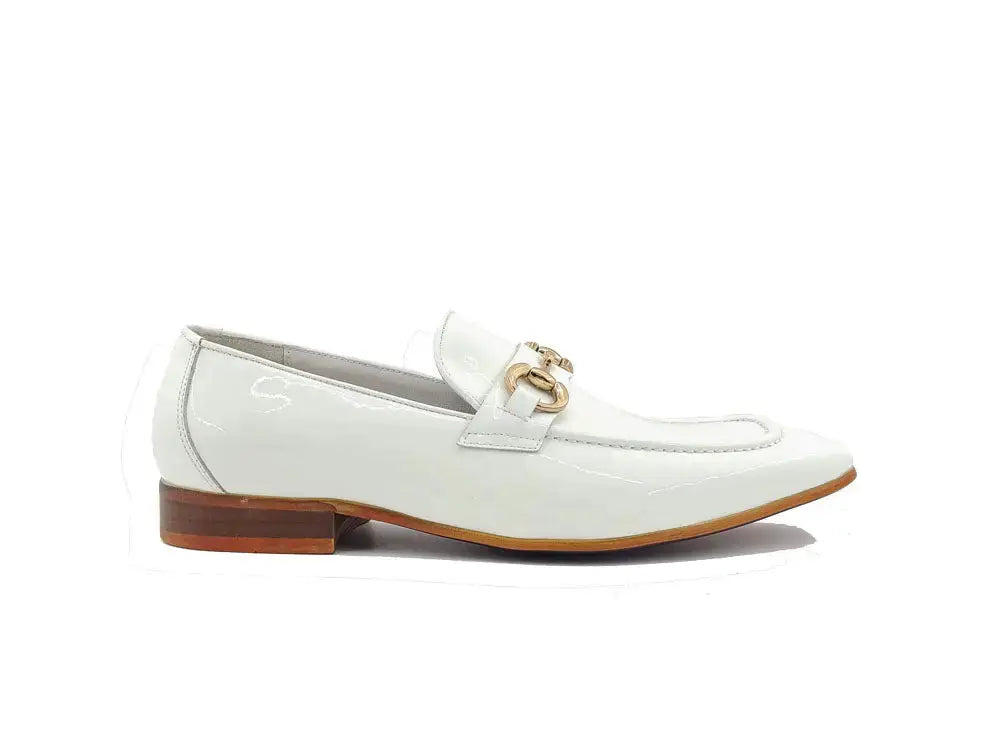 Carrucci Shoes Ks Horse Bit Loafer Patent Leather Classic KS308 101P view 7