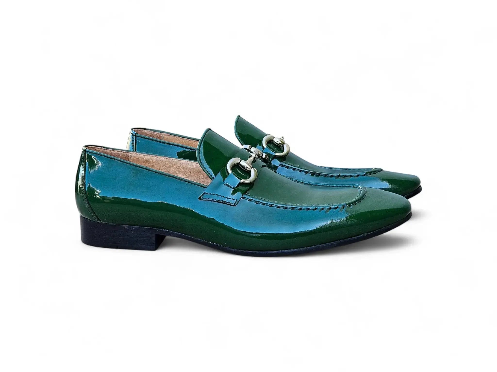 Carrucci Shoes Ks Horse Bit Loafer Patent Leather Classic KS308 101P detail view