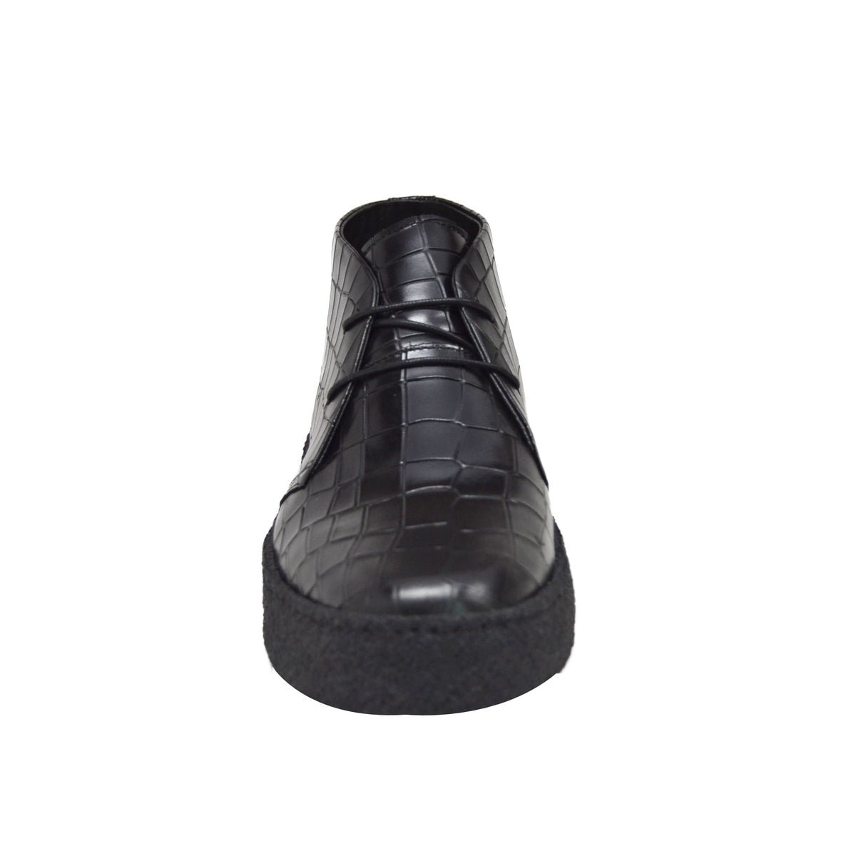 British Walkers Original Men's High Top Croc Leather Shoes with Gummy Soles view 10