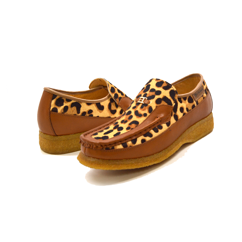 British Walkers Power 2 Men's Limited Edition Pony Skin and Leather Slip On Shoes view 1