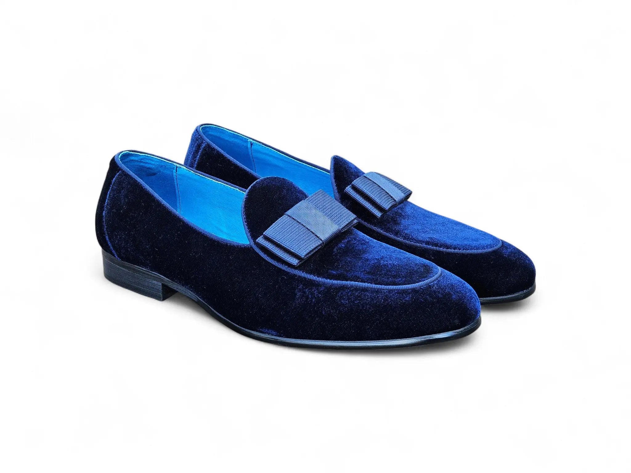 Carrucci Shoes Men's Velvet Prom Loafer Velvet KS525 102V back view